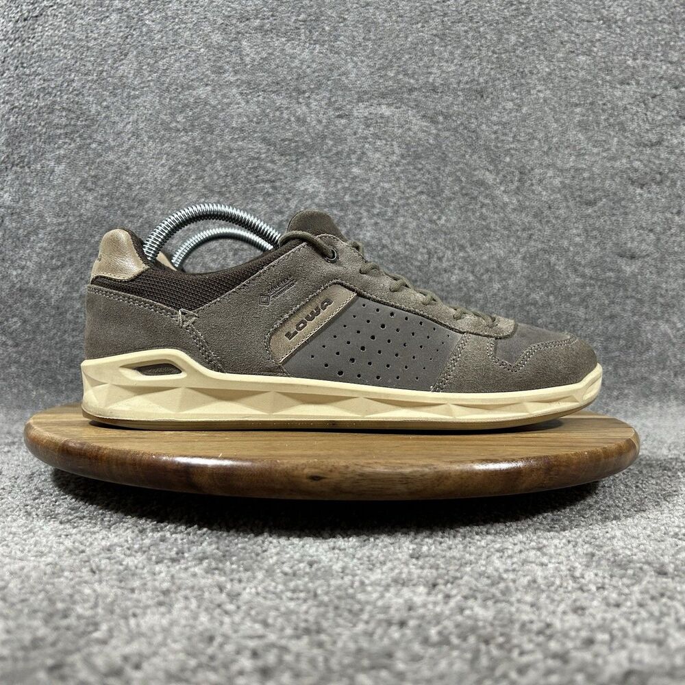 Lowa San Diego GTX Surround Low Men’s Size 9 Stone Brown Suede Casual Shoes Used